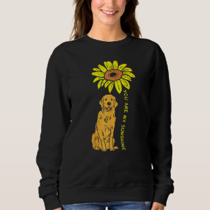 Sunflower Sunshine Golden Retriever Pet Dog Girls Sweatshirt