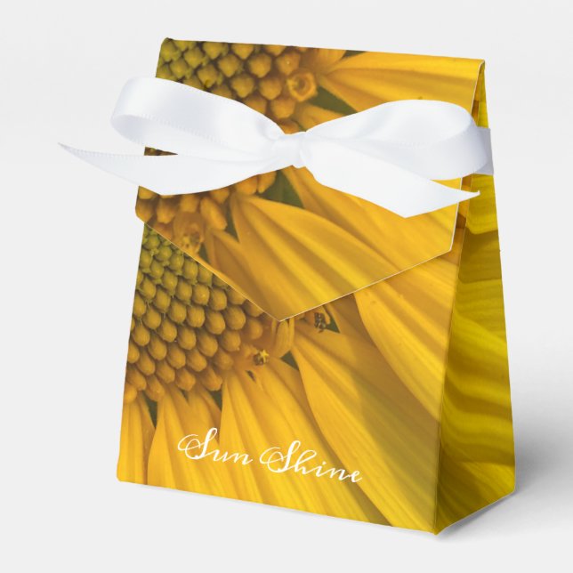 SUNFLOWER SUNSHINE PHOTO FAVOR BOX (Front Side)