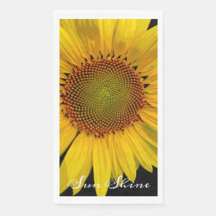 SUNFLOWER SUNSHINE PHOTO PAPER GUEST TOWEL NAPKIN