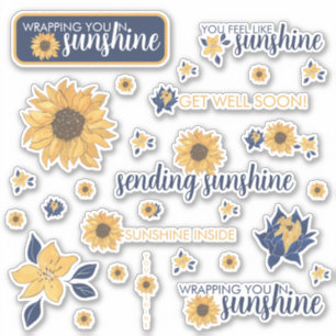 Sunflower Sunshine Stickers