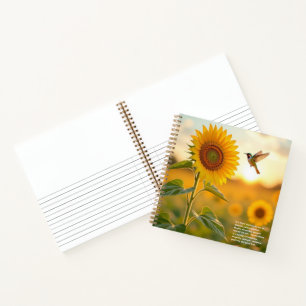Sunflower Symbolism  Notebook