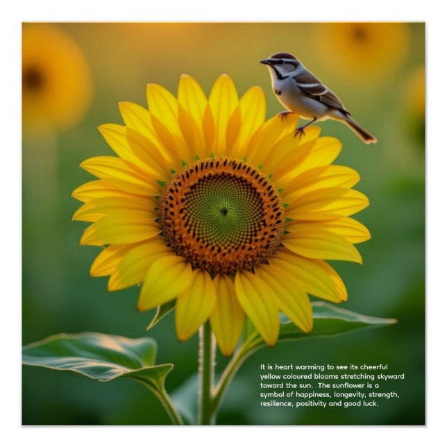 Sunflower Symbolism Poster (Front)