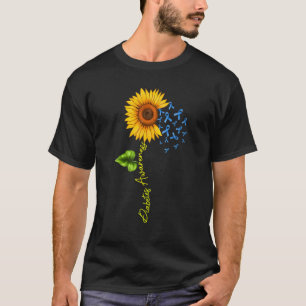 Sunflower T1D Type 1 Diabetes Awareness Month Warr T-Shirt