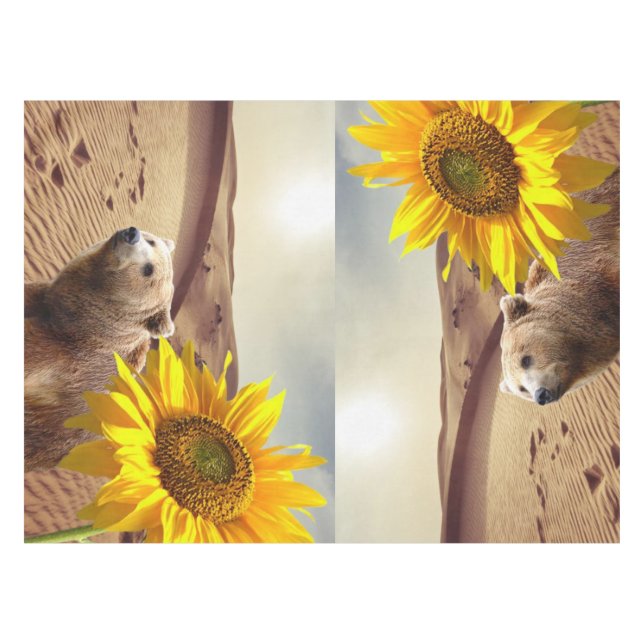 Sunflower Tablecloth Bear (Front (Horizontal))