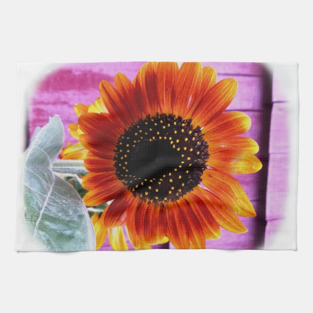 Sunflower Tea Towel (Horizontal)