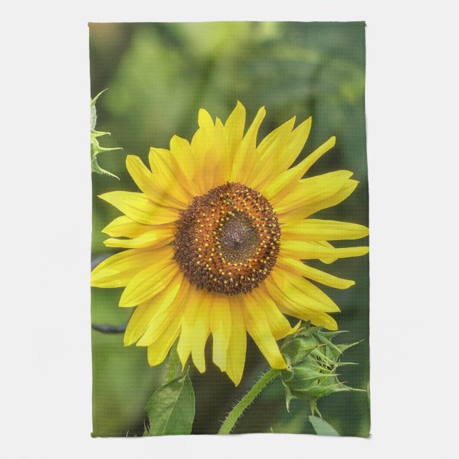 Sunflower  tea towel (Vertical)