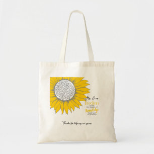 Sunflower Teacher Plant Seeds gift book Tote Bag