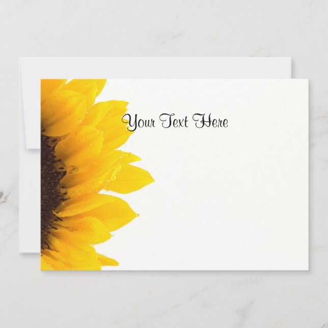 Sunflower Template  (Front)