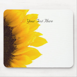 Sunflower Template, Personalise Mouse Mat