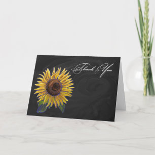 Sunflower Thank You Card