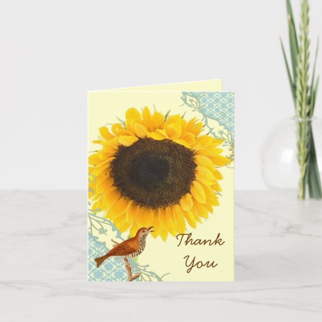 Sunflower Thank You Cards (Front)