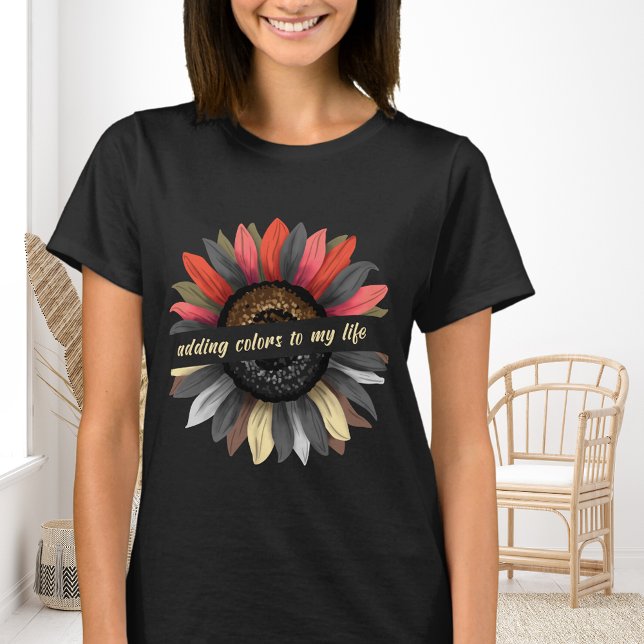 Sunflower Thanksgiving Autumn Inspirational Womens T-Shirt (Creator Uploaded)