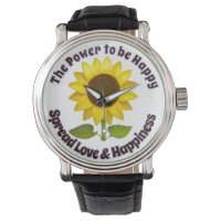 SUNFLOWER THE POWER TO BE HAPPY CELL PHONE HOLDER