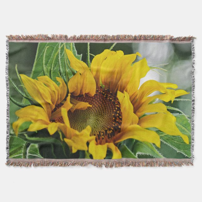 Sunflower Throw Blanket (Front)