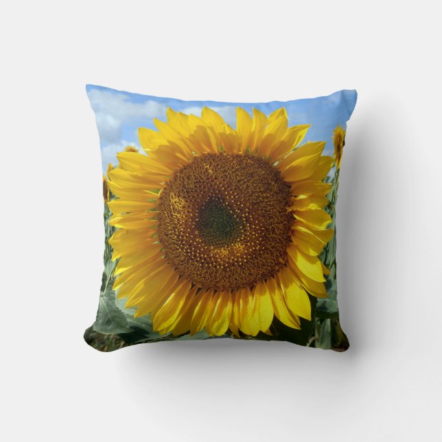 Sunflower Throw Cushion (Front)