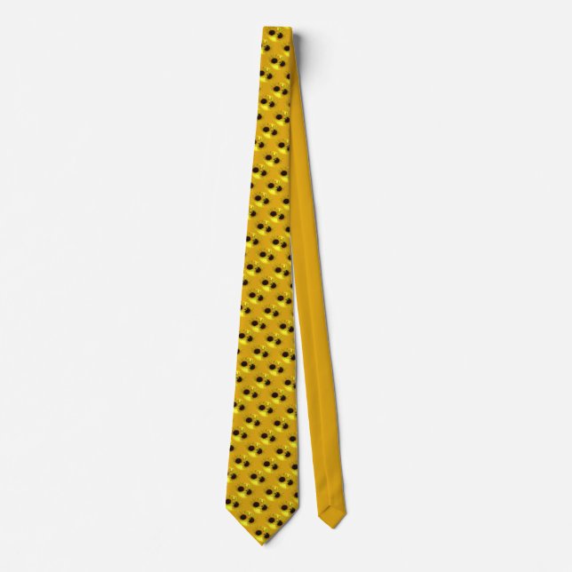 Sunflower Tie Beautiful Yellow Sunflower Necktie (Front)