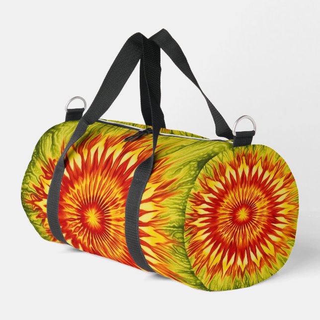 Sunflower Tie Dye Travel Bag (Left Corner)