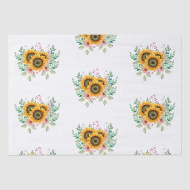Sunflower   tissue paper (Front)