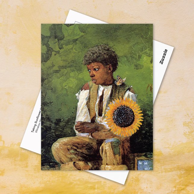 Sunflower to Teacher Winslow Homer Postcard (Creator Uploaded)
