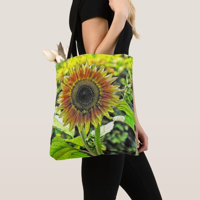 SUNFLOWER TOTE BAG (Close Up)