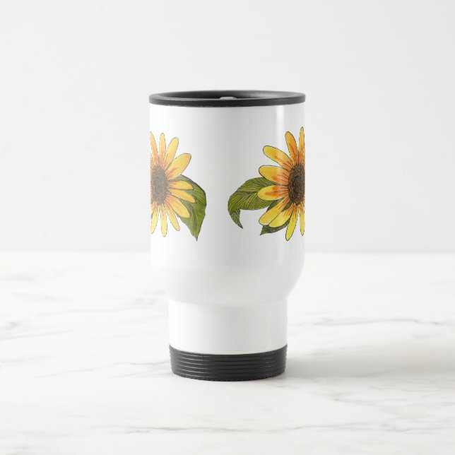 Sunflower travel mug (Center)