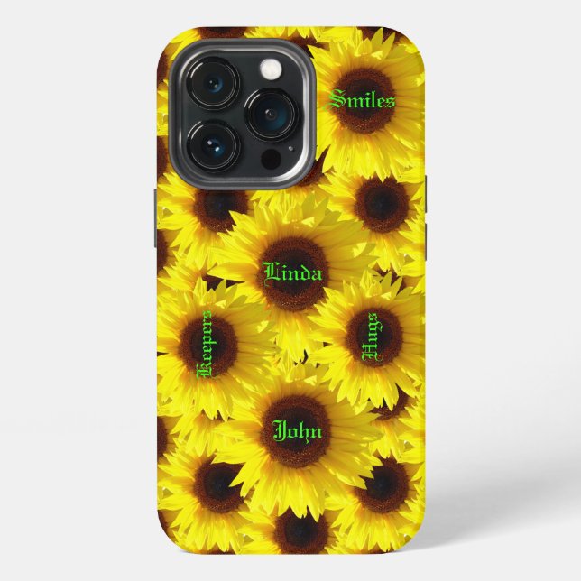 Sunflower Trends -Barely There iPhone Case (Back)