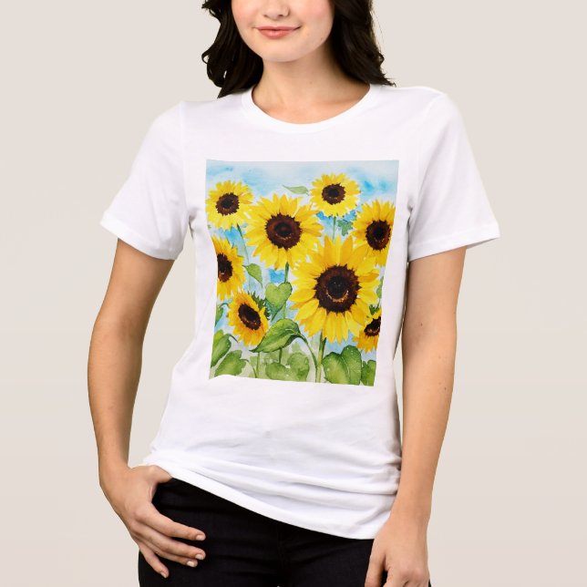 Sunflower Tri-Blend Shirt (Front)