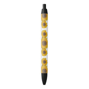 Sunflower trio black ink pen