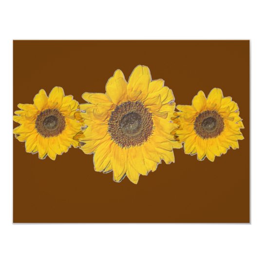 sunflower trio card