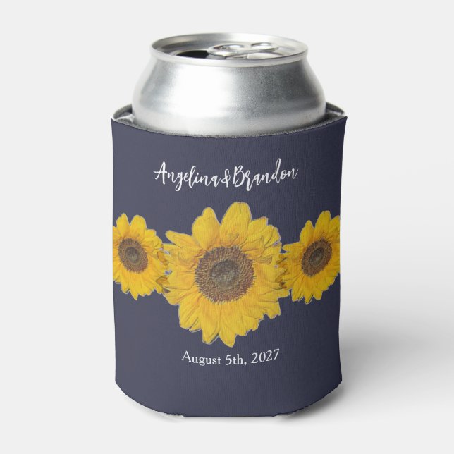 sunflower trio for weddings no2 can cooler (Can Front)