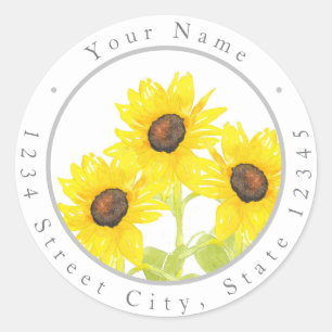 =Sunflower Trio Labels