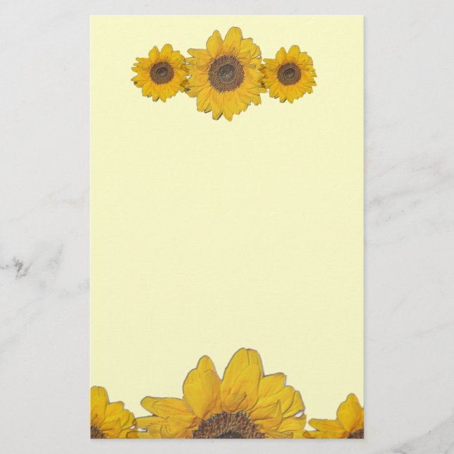 sunflower trio stationery (Front)