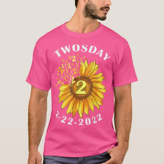 Sunflower Twosday Tuesday February 22nd 2022  T-Shirt