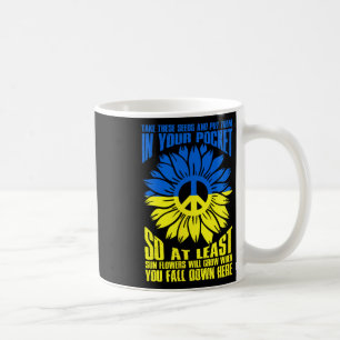 Sunflower Ukraine Peace Coffee Mug