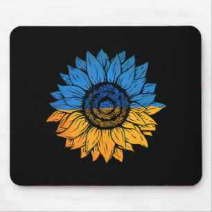 Sunflower Ukraine Ukrainian Flag Stand With Ukrain Mouse Mat