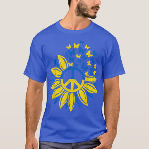 Sunflower Ukraine Ukrainian Flag Ukraine Flag Prid T-Shirt