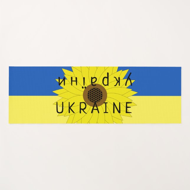 Sunflower Ukraine  Yoga Mat (Front (Horizontal))