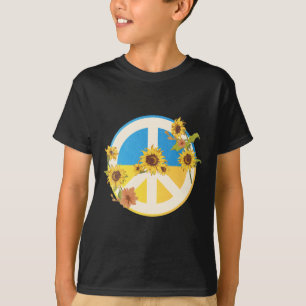 Sunflower Ukrainian Flag I Stand With Ukraine Ukra T-Shirt