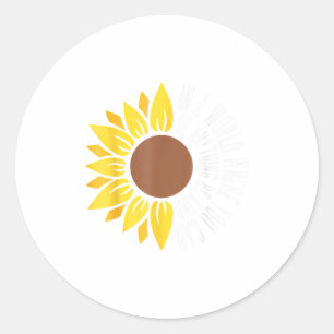Sunflower Unity Day Orange Anti Bullying Be Kind U Classic Round Sticker