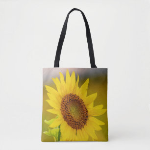 Sunflower Up Close Tote Bag