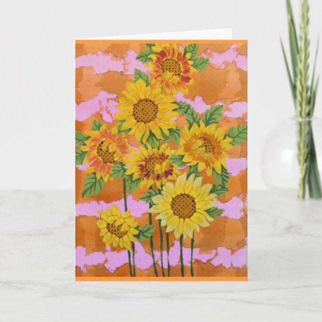 Sunflower Valentine Card (Front)