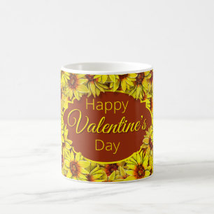 Sunflower Valentine's Day Mug