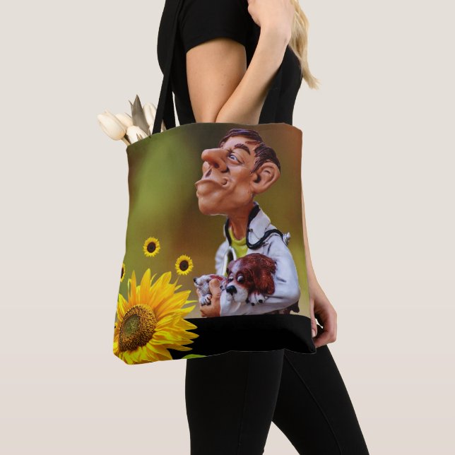 Sunflower Veterarian Tote (Close Up)