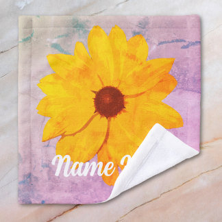 Sunflower Vintage Pink Wash Cloth