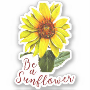 Sunflower Vinyl Sticker