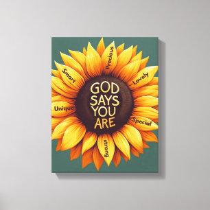 Sunflower wall art - Motivational