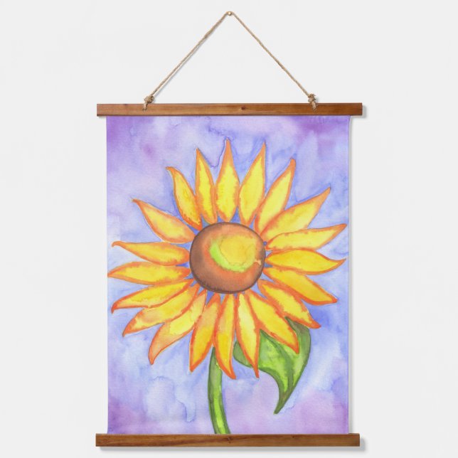 Sunflower Wall Art Tapestry  (Front)