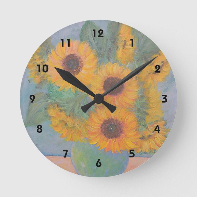 Sunflower Wall Clock (Front)