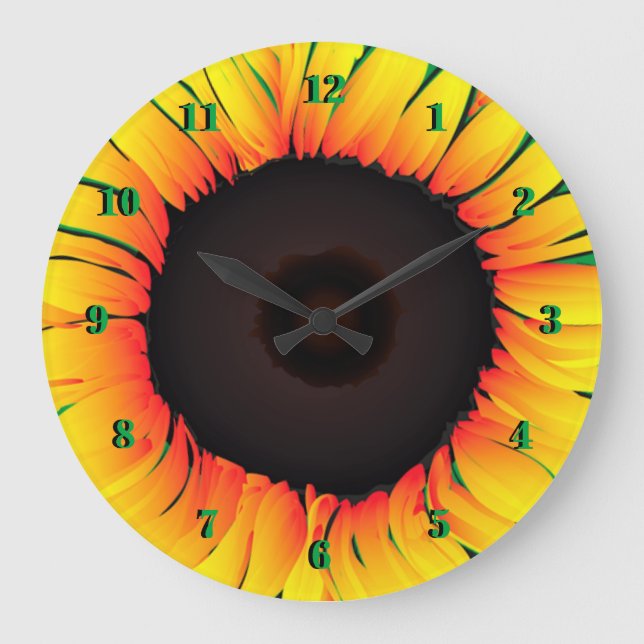 Sunflower Wall Clock (Front)
