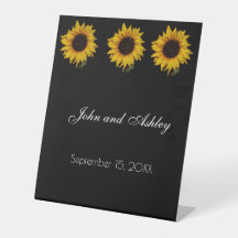 Sunflower Water Droplets Wedding